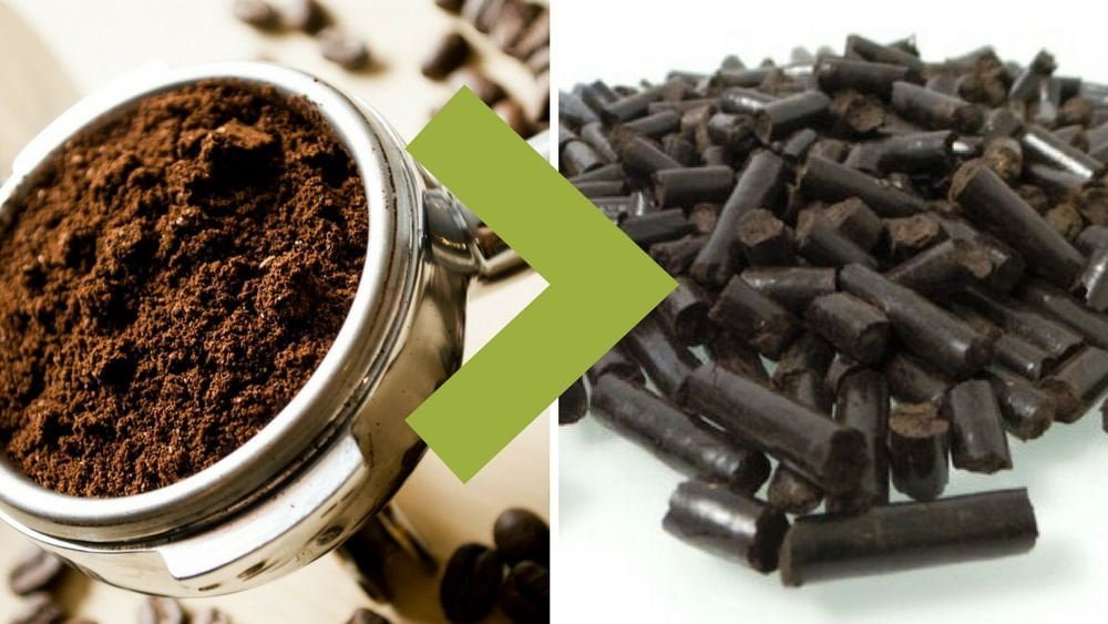 De 100 toneladas de café molido se pueden conseguir 80 toneladas de, es así como se puede producir Biomasa y Biocombustibles.